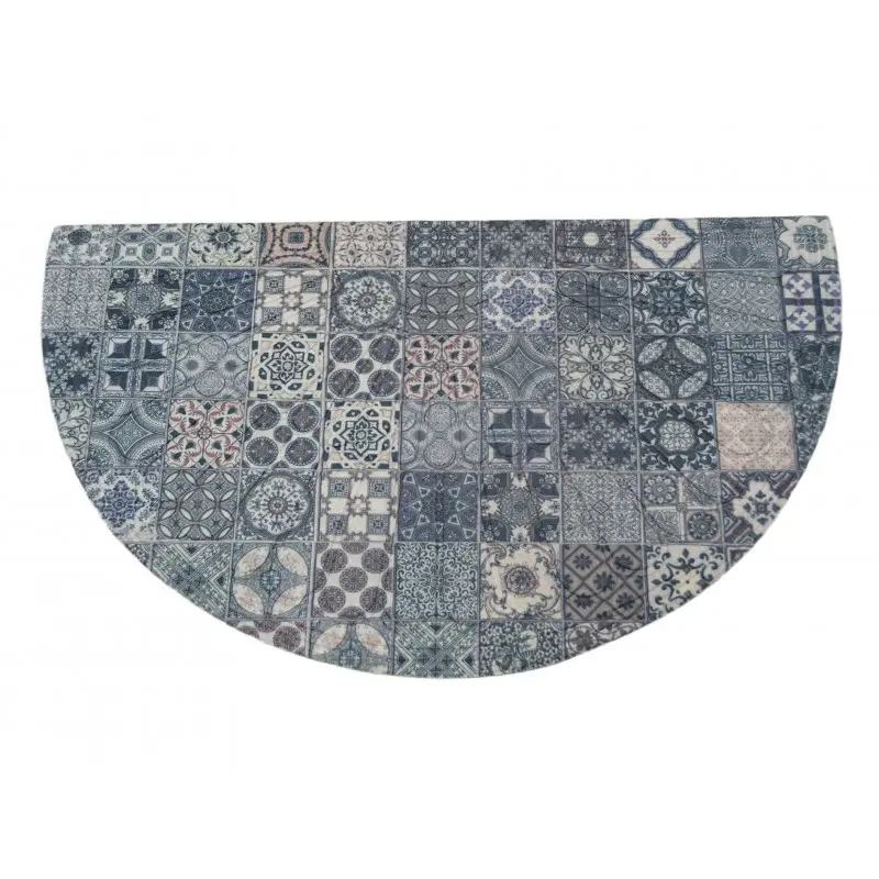 Wycieraczka print tekstylna półokrągła mozaika 45x75