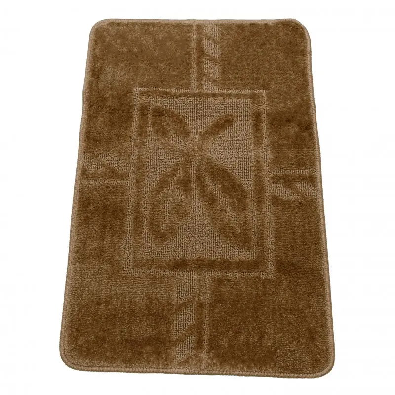 Antypoślizgowy dywanik łazienkowy 50x80 pojedynczy brązowy
