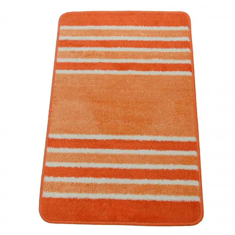 Antypoślizgowy dywanik łazienkowy 50x80 pojedynczy pomarańczowy