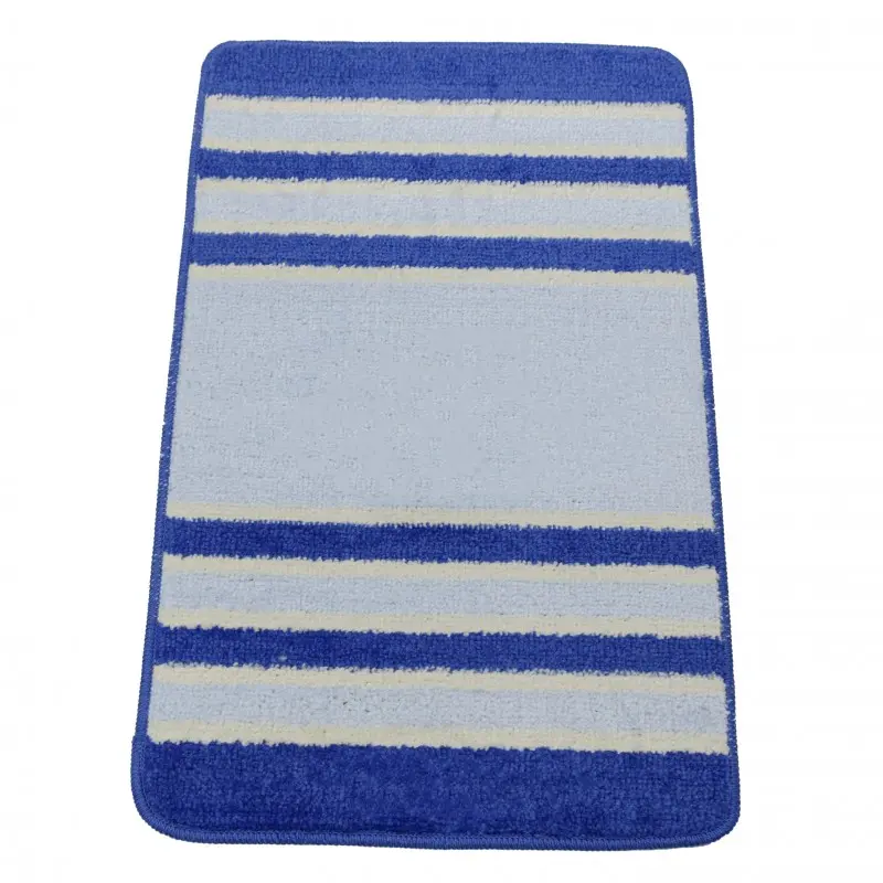Antypoślizgowy dywanik łazienkowy 50x80 pojedynczy niebieski